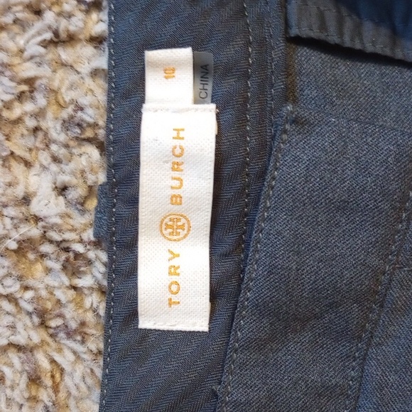 Tory Burch cropped pant modified sailor front. Size 10. EUC. - Picture 2 of 9